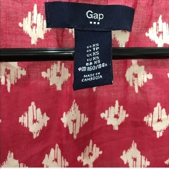 GAP tunic cinnamon color Aztec design top - Picture 3 of 5